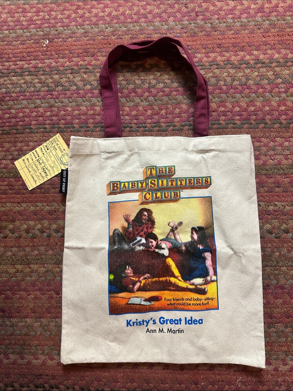 Out of Print BABYSITTERS CLUB book Canvas Tote Bag